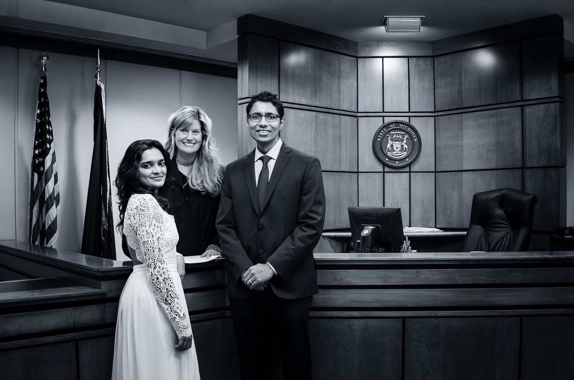 Courtroom Wedding, Rochester Hills, MI